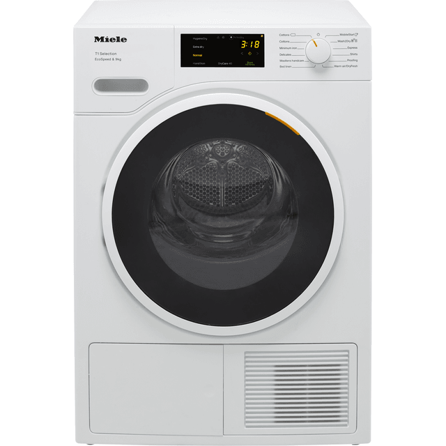 Miele TSH783WP Wifi Connected 9Kg Heat Pump Tumble Dryer - White - A+++ Rated